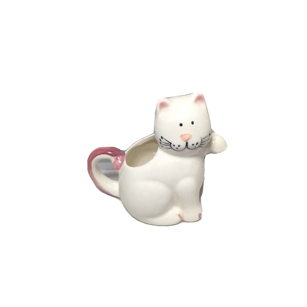 Mount Clemens Pottery Pink Cozy Cats  Creamer  1989 Vintage Gatto Gift  at Lover